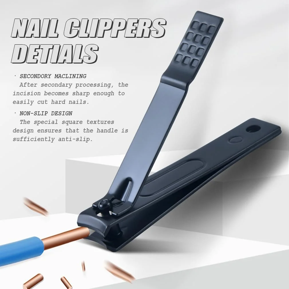 Набір для манікюру 18 предметів, чорно-червоний, фото №4