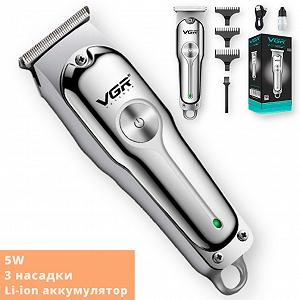 Машина для стрижки VGR V-071 5W з USB зарядкою Срібний (24322-V-071_277) synthetic.ua - Фото 1