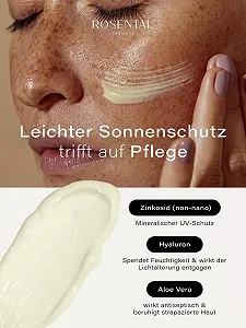 Денний крем ROSENTAL Organics Moisturiser SPF30 зволожувальний з гіалуроновою кислотою та екстрактом водоростей веганський 50 мл synthetic.ua - Фото 1