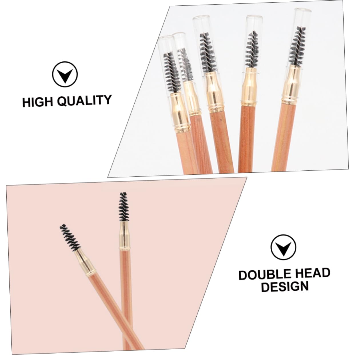 Карандаш для бровей Beaupretty 2st Двусторонний с кистью Деревянный Водостойкий, фото №6 Карандаш для бровей Beaupretty 2st Двусторонний с кистью Деревянный Водостойкий, фото №6