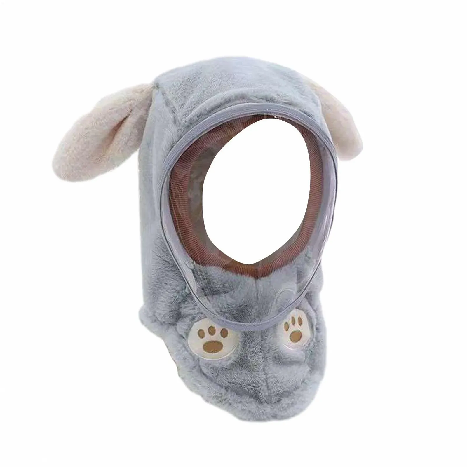 Детская зимняя термическая флисовая шапка Серый / Синий, фото №1 Детская зимняя термическая флисовая шапка Серый / Синий, фото №1