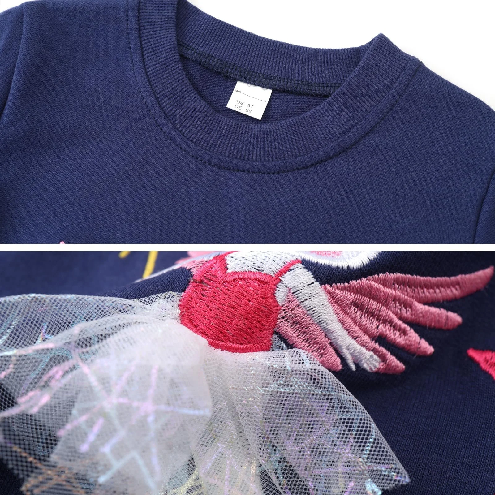 Джемпер Dinopjs для девочек Классический любимый фламинго Королева, Пасхальный кролик принцессы, Милый ежик, Рождественские пингвины, Теплая спортивная рубашка для девочек 2-9 лет, фото №5