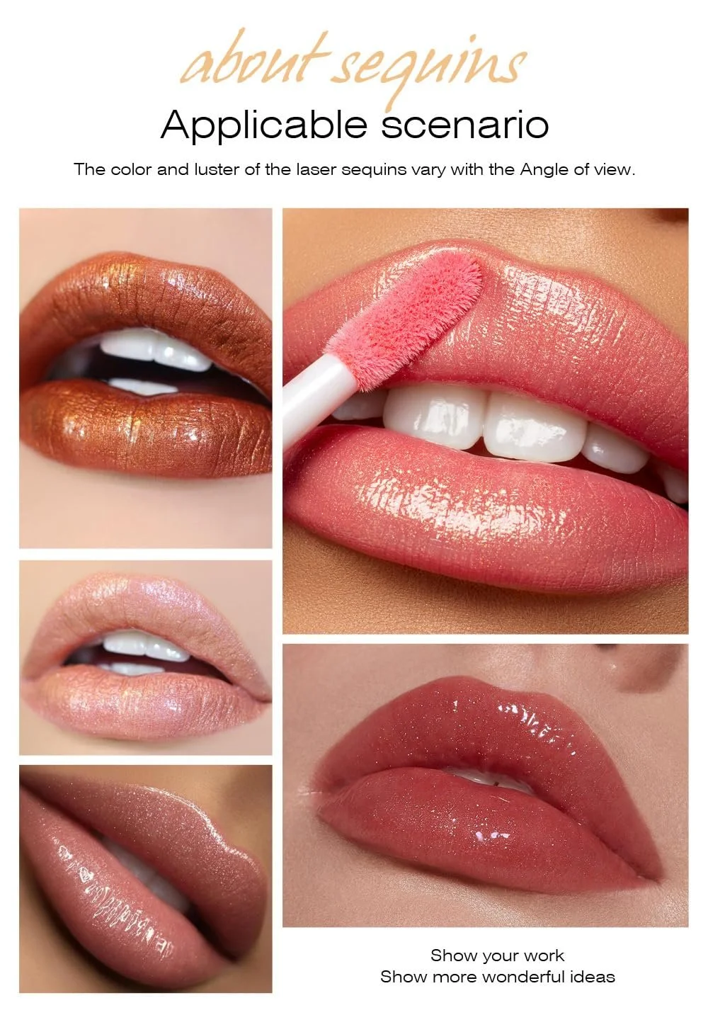 Блиск для губ Y-HaLi Shiny Pearlescent Glitter Non Stick Frosted, фото №2 Блиск для губ Y-HaLi Shiny Pearlescent Glitter Non Stick Frosted, фото №2