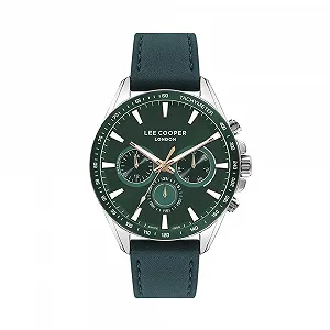 Мужские Часы Lee Cooper VX9JE1 Многофункциональные Зеленый, Разноцветный, Ремешок - Фото 1