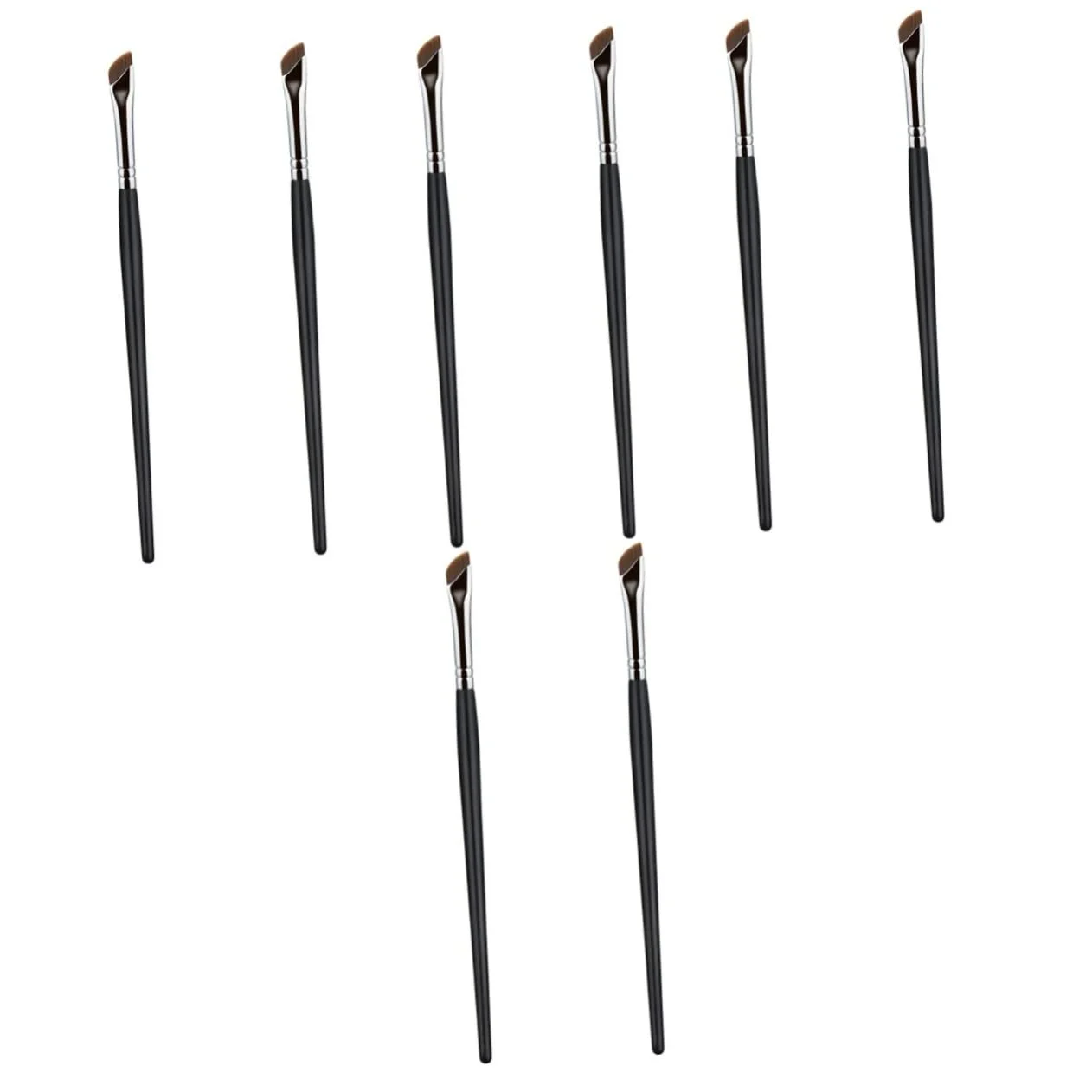 Кисти для бровей Housoutil 8 шт Тонкая, скошенная, фото №1