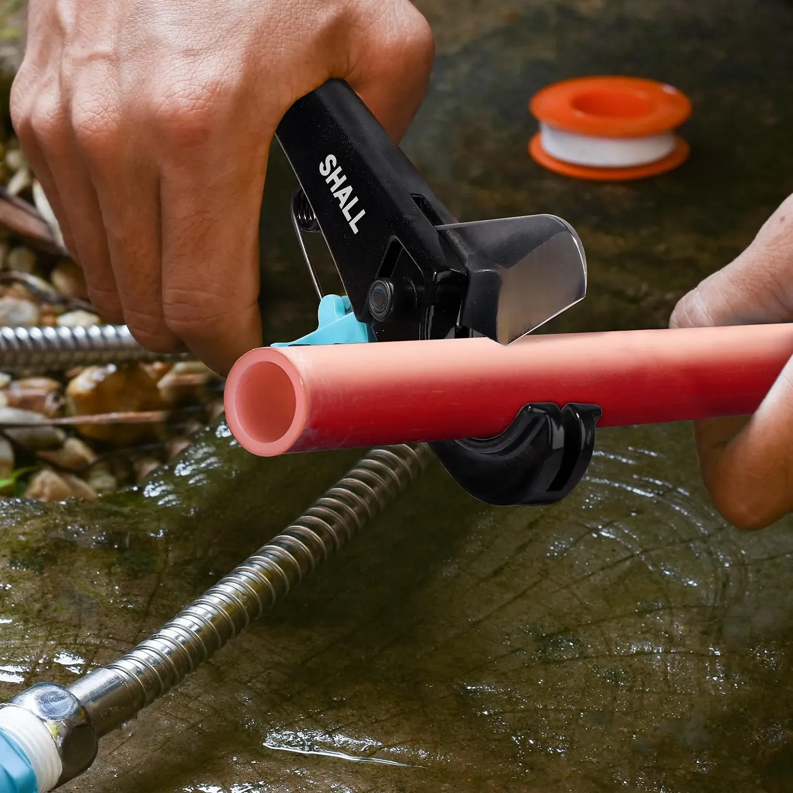 Труборез SHALL 1-35 мм (1-3/8 дюйма) с пружинным механизмом и фиксатором, фото №7