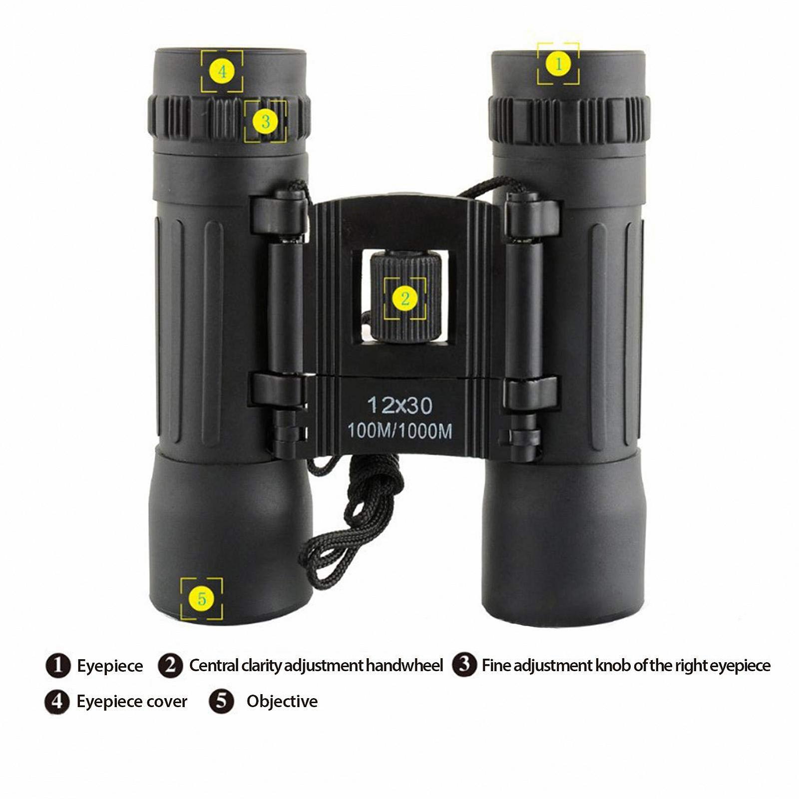 Бінокль Goodtimera 12x30 Чорний, фото №7