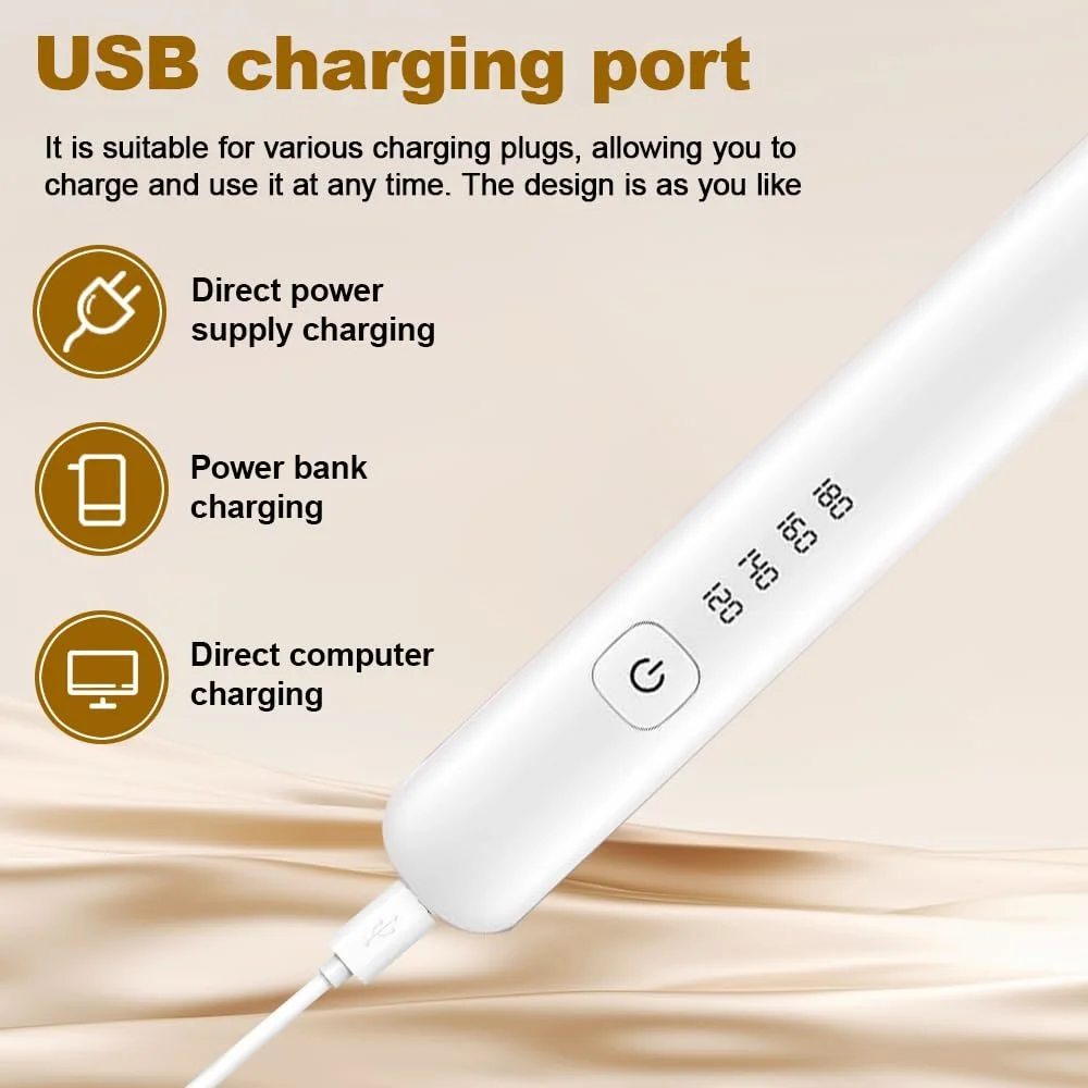 Беспроводной мини-выпрямитель 2-в-1 керамический 4 уровня температуры USB-C, фото №6 Беспроводной мини-выпрямитель 2-в-1 керамический 4 уровня температуры USB-C, фото №6