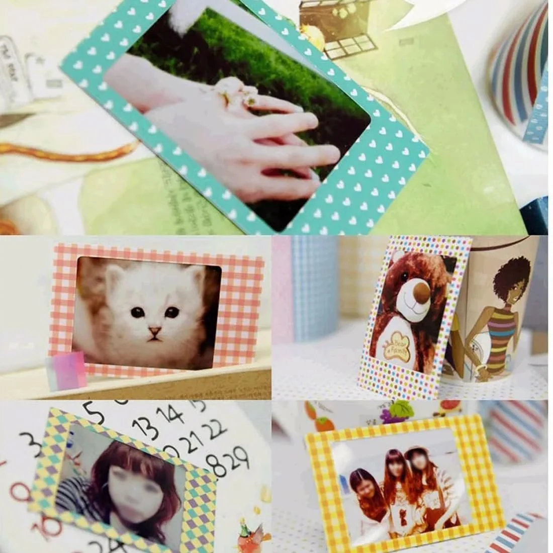 Набір стікерів для фото 60 Pcs Colourful Film Sticker Set for Fujifilm Instax Mini, фото №6