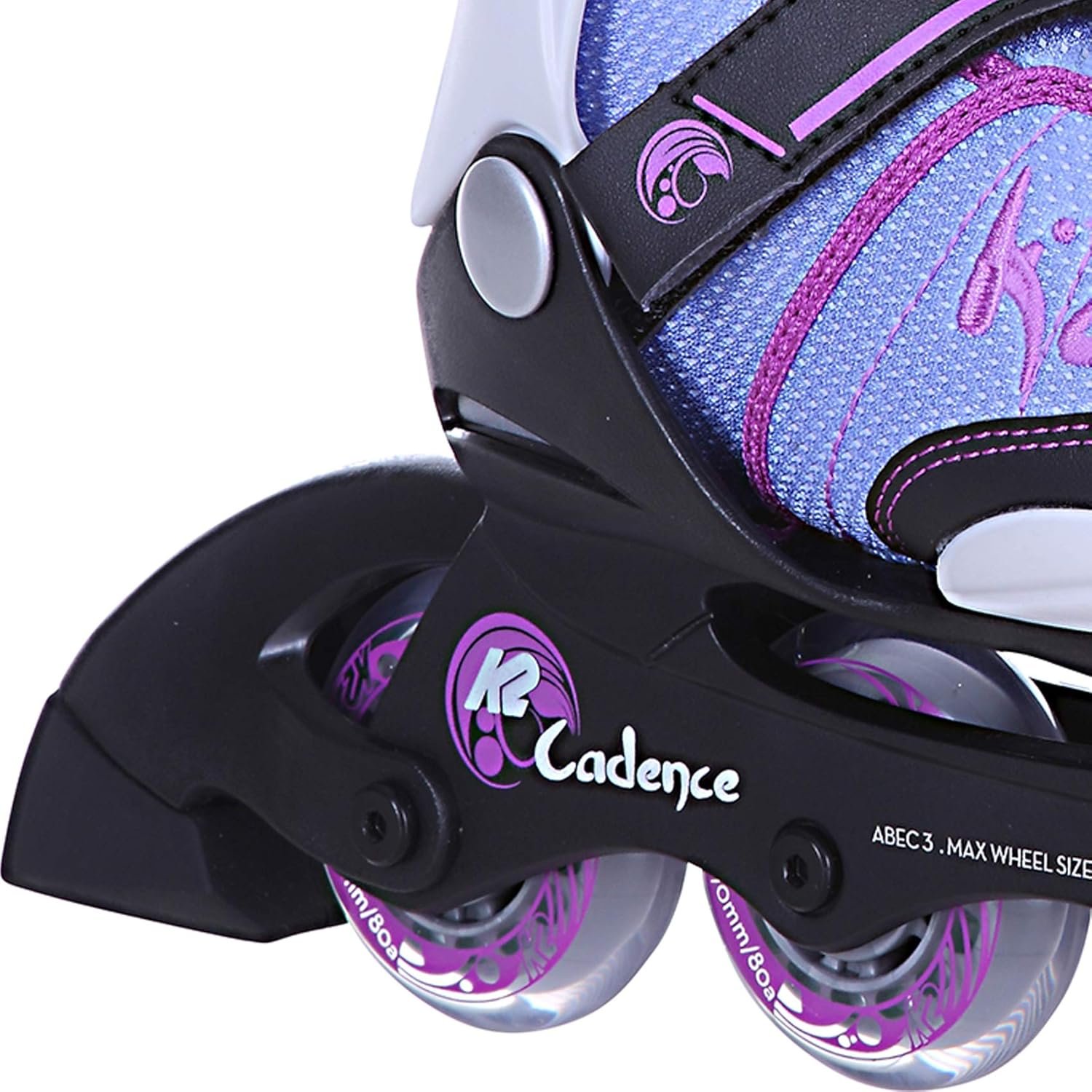Женские роликовые коньки K2 CADENCE JR Size M (32-37) Blue/Pink, фото №5