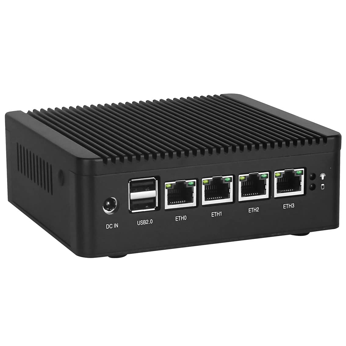 Міні-ПК Celeron N4000 Firewall Micro Appliance з 8Гб ОЗП 128Гб SSD, 4 RJ45 Портами DP HDMI AES-NI сумісний з Pfsense OPNsense, фото №1