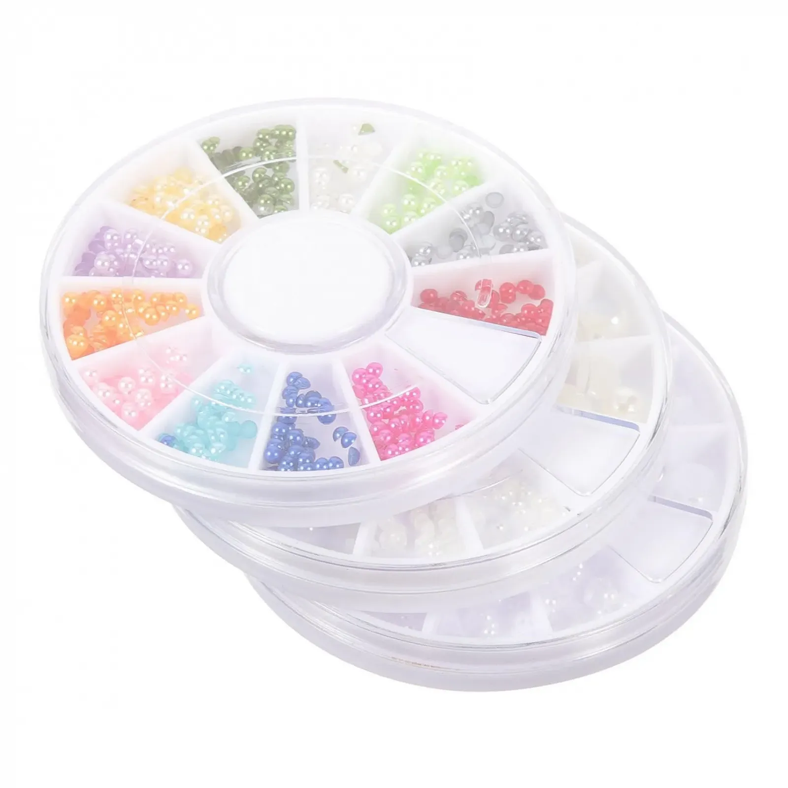 Housoutil та набір плоских задників 200 штук Білі напівкруглі смоляні прикраси, фото №1