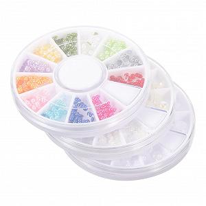 Housoutil та набір плоских задників 200 штук Білі напівкруглі смоляні прикраси - Фото 1