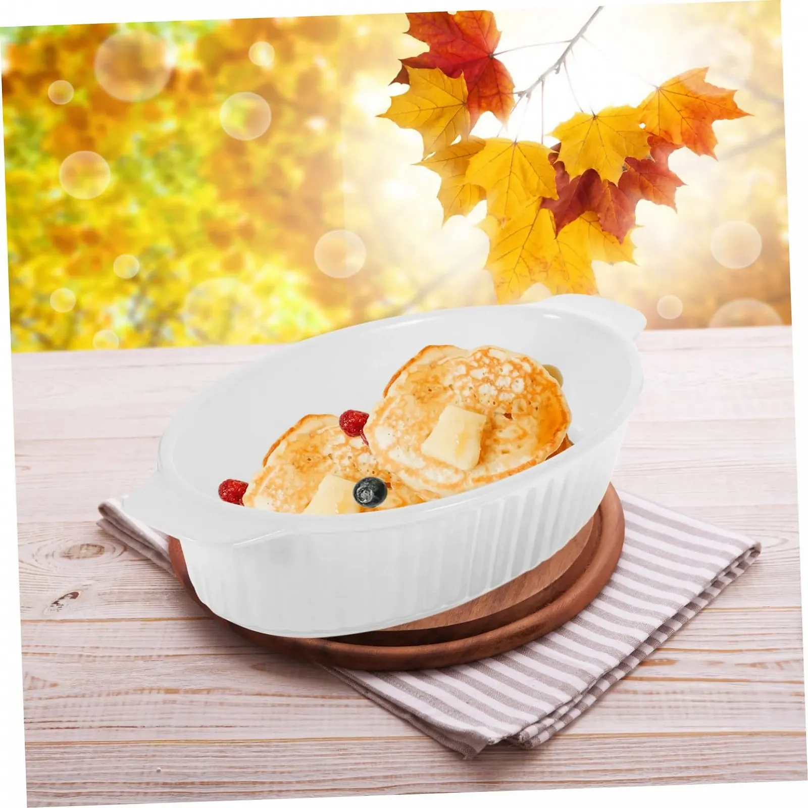 Форма для запекания керамическая Toyvian с ручками термостойкая, фото №6 Форма для запекания керамическая Toyvian с ручками термостойкая, фото №6