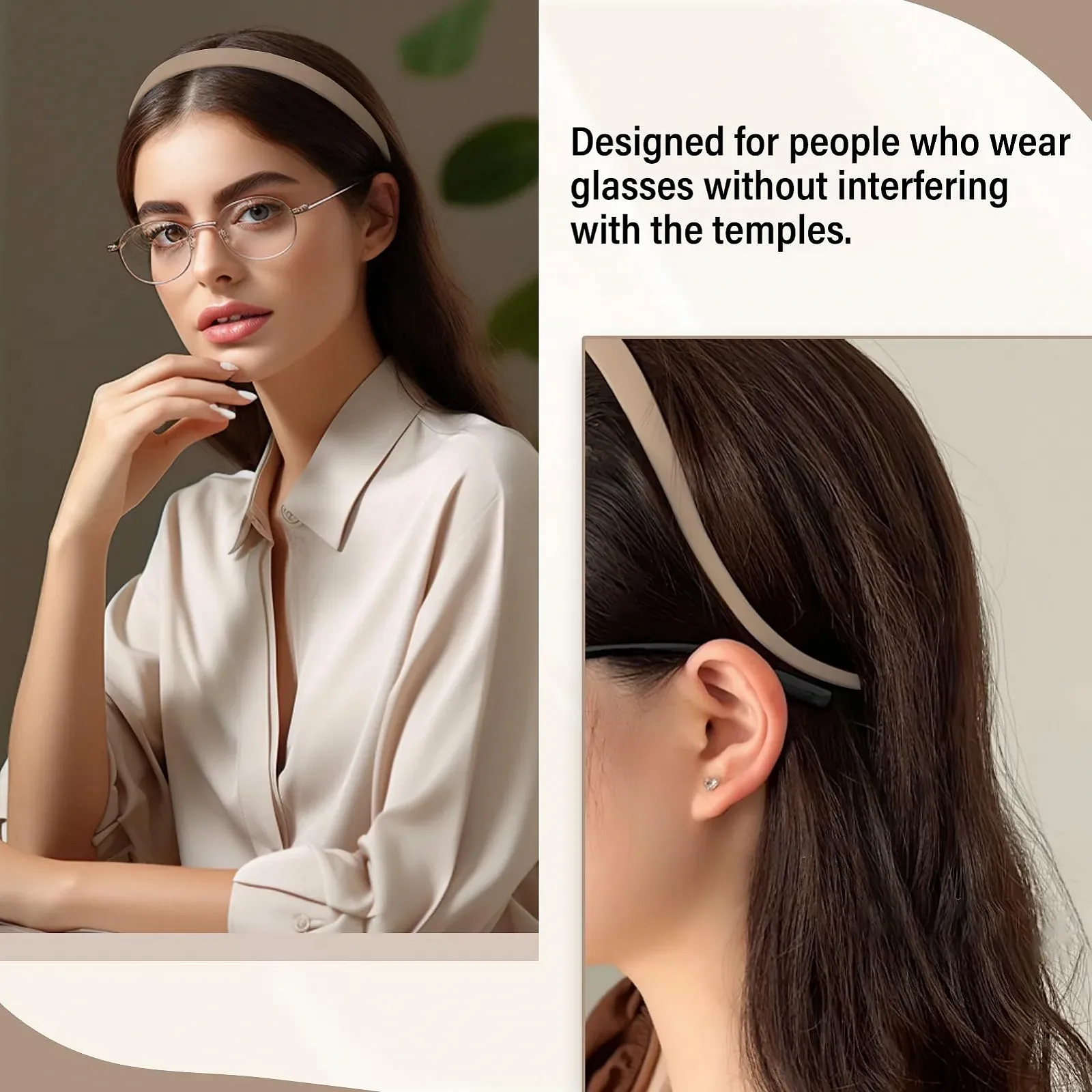 Обруч Зигзаг с клипсами, 3 шт., для женщин, фото №4