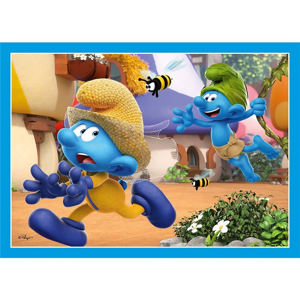 Пазлы Trefl Smurfs Smurf Village 4-в-1 35-70 элементов, фото №4