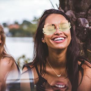 Сонцезахисні окуляри Garneck у формі мушлі Унісекс synthetic.ua - Фото 1