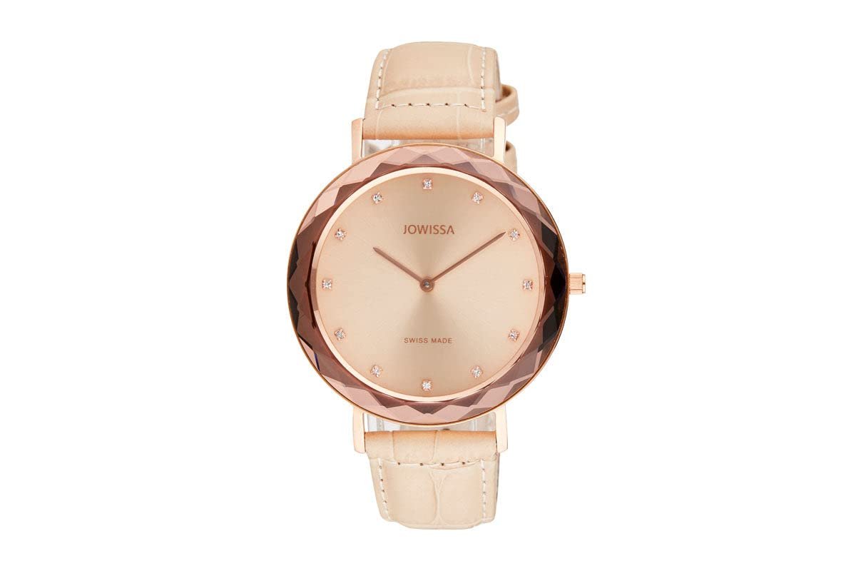 Женские часы JOWISSA Aura Swiss Champagne/Brown/Pink J5.565.L, Champagne / Brown / Rose, Classic, фото №4 Женские часы JOWISSA Aura Swiss Champagne/Brown/Pink J5.565.L, Champagne / Brown / Rose, Classic, фото №4