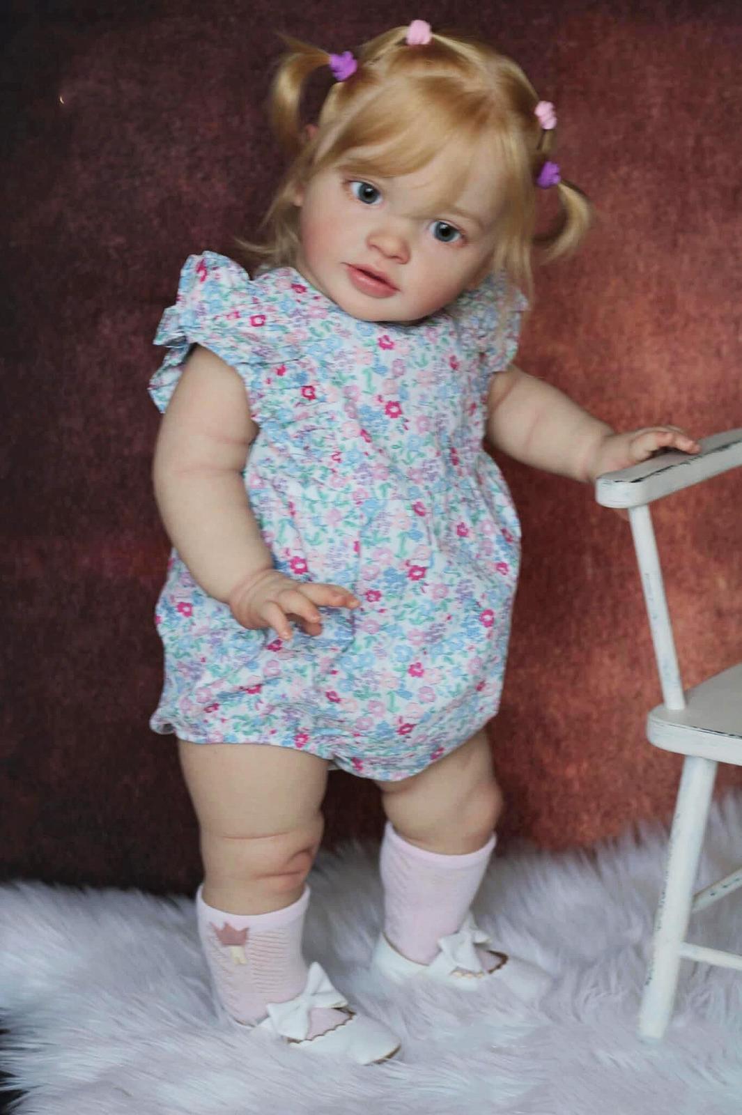 Кукла Zero pam Reborn Baby Girl 26 дюймов 70 см Большого размера Как настоящая малышка, фото №1
