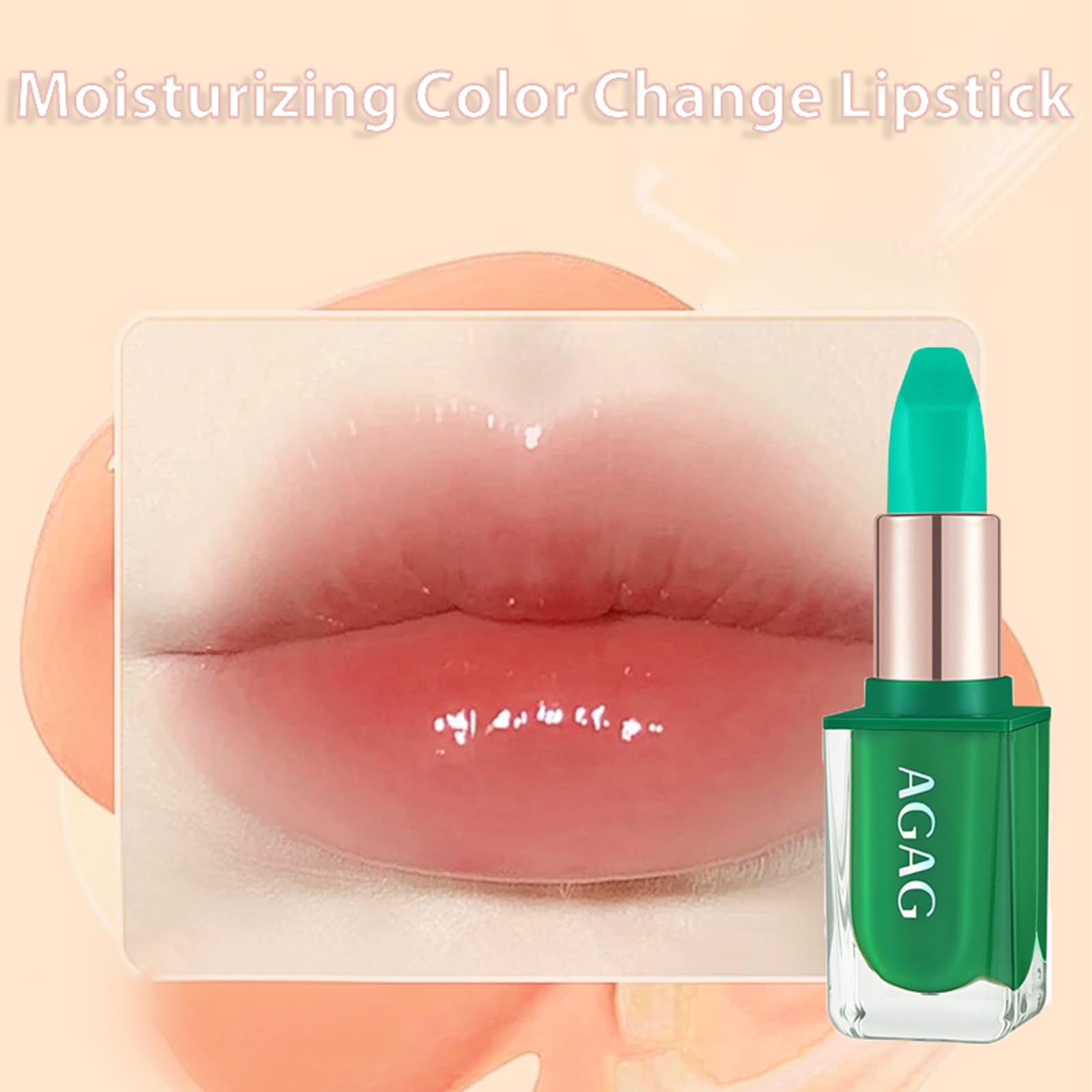 Помада-бальзам Aloe Vera Magic Temperature Colour Changing Jelly Make-Up 1 шт., фото №5