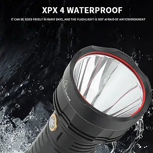 Ліхтар Type C USB заряджання Портативний Надяскравий 1800LM з індикатором заряду IPX4 Водонепроникний протиковзкий для кемпінгу synthetic.ua - Фото 1