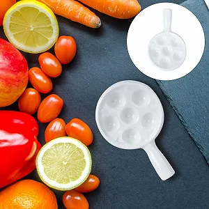 Форма для запікання равликів керамічна на 6 осередків біла з ручками жаростійка synthetic.ua - Фото 1