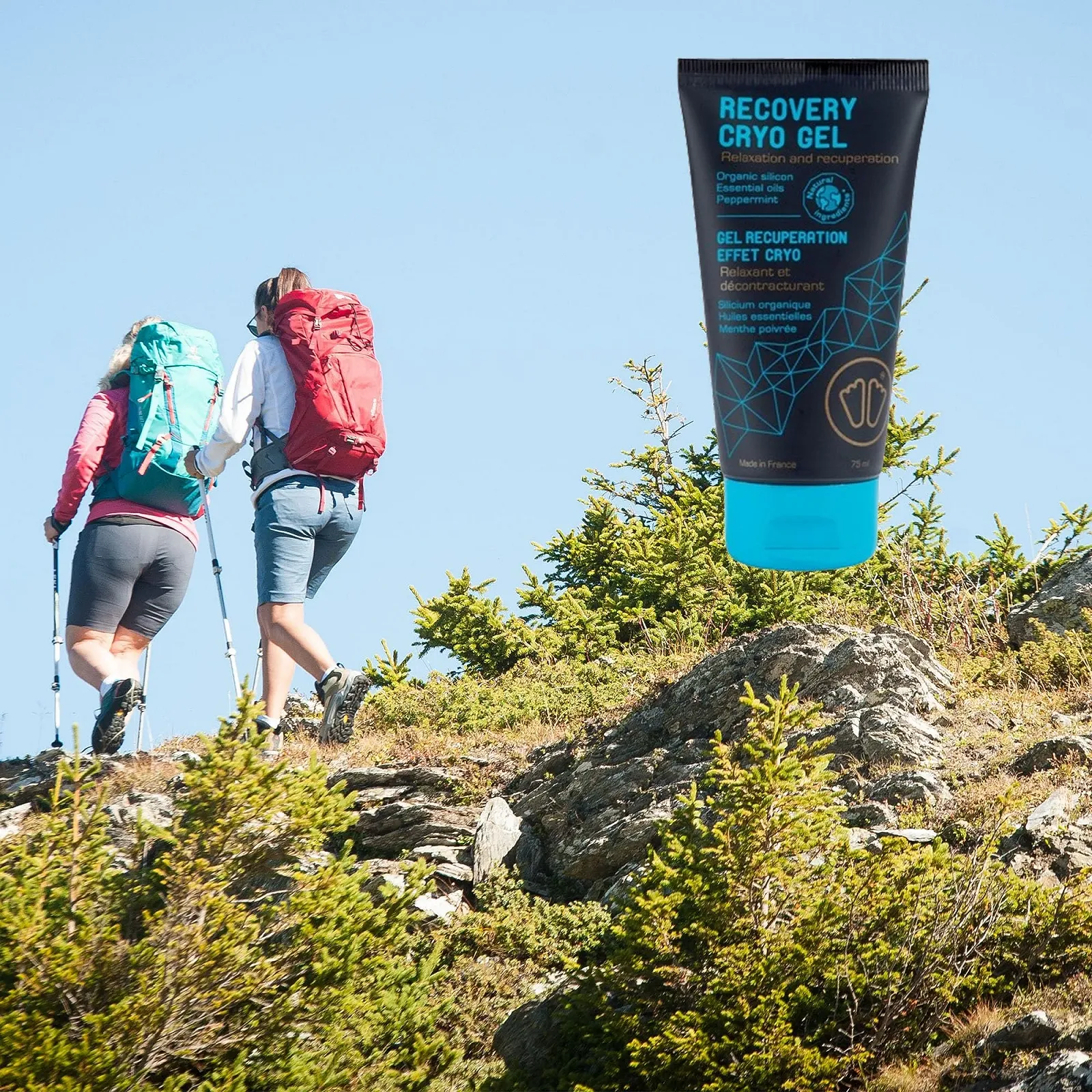 Гель-крем для ног Sidas Recovery Gel с крио-эффектом Blue 0.75 EU, фото №6