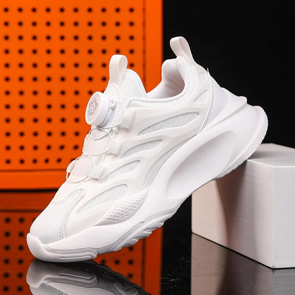 Кроссовки TBJ Детские Повседневные Спортивные Кроссовки для Мальчиков и Девочек с Вращающейся Ручкой, Дышащие, Легкие, фото №4