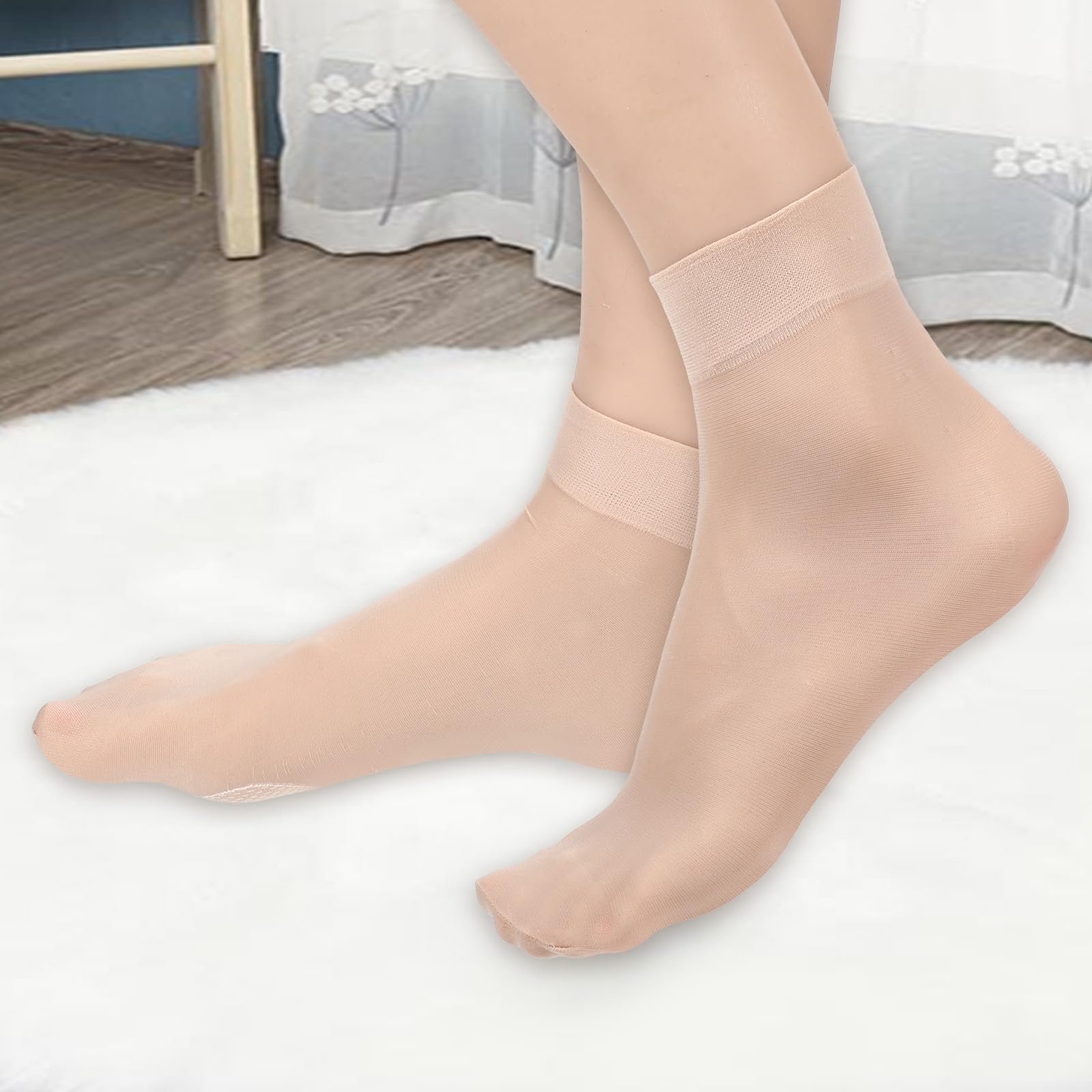 Носки Женские Нейлоновые Прозрачные с кружевом, 12 пар, фото №4