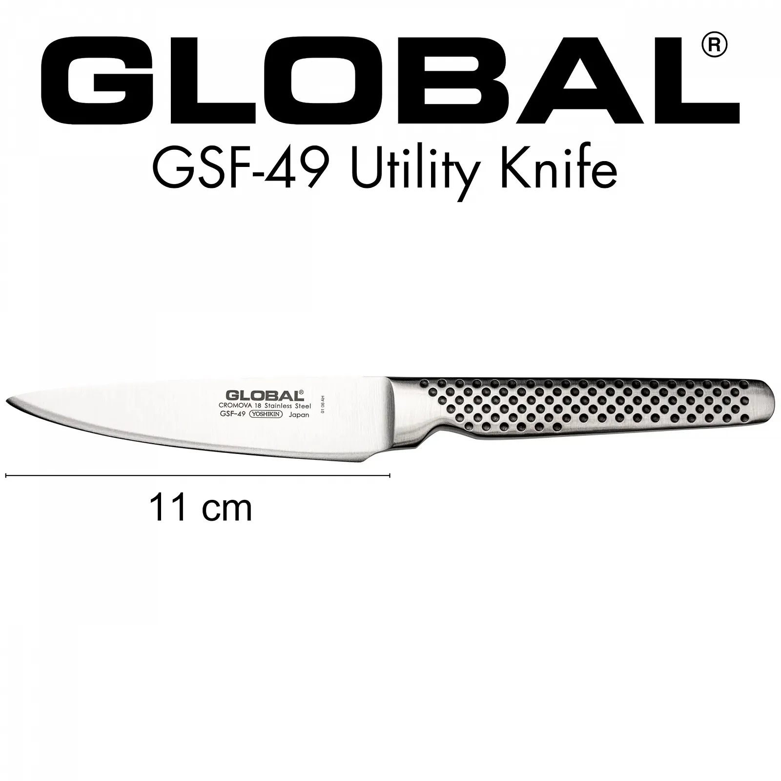 Нож кухонный Global GSF49 11 см, фото №3 Нож кухонный Global GSF49 11 см, фото №3