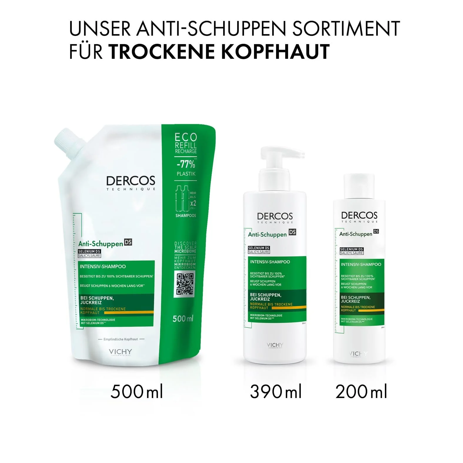 Шампунь Vichy Dercos проти лупи для нормального та сухого волосся з дисульфідом селену та саліциловою кислотою, 500 мл, фото №8 Шампунь Vichy Dercos проти лупи для нормального та сухого волосся з дисульфідом селену та саліциловою кислотою, 500 мл, фото №8