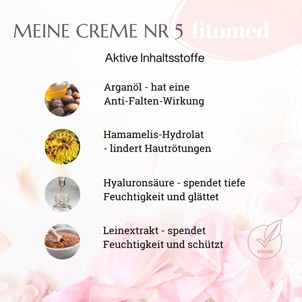 Крем для обличчя Fitomed Naturkosmetik Mature Skin 55 г Веганський Зволожувальний З аргановою олією та гіалуроновою кислотою Проти зморшок, фото №4 Крем для обличчя Fitomed Naturkosmetik Mature Skin 55 г Веганський Зволожувальний З аргановою олією та гіалуроновою кислотою Проти зморшок, фото №4