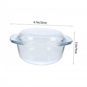 Форма для запекания Gadpiparty с крышкой стеклянная термостойкая для микроволновой печи и духовки synthetic.ua - Фото 1