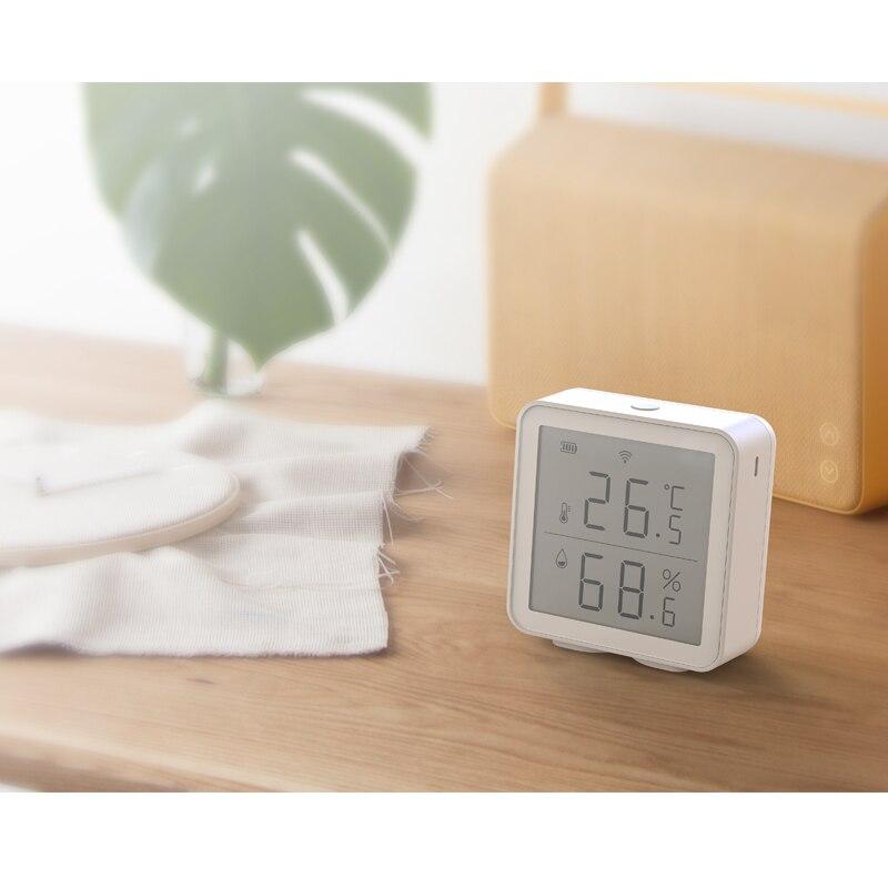 Бездротовий Wi-Fi датчик температури і вологості Tuya Humidity Sensor mir-te200, Білий, фото №6 Бездротовий Wi-Fi датчик температури і вологості Tuya Humidity Sensor mir-te200, Білий, фото №6