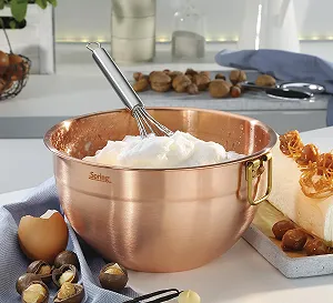 Миска для змішування Spring Culinox мідна 2.8 л 20 см 11 см плоске дно synthetic.ua - Фото 1