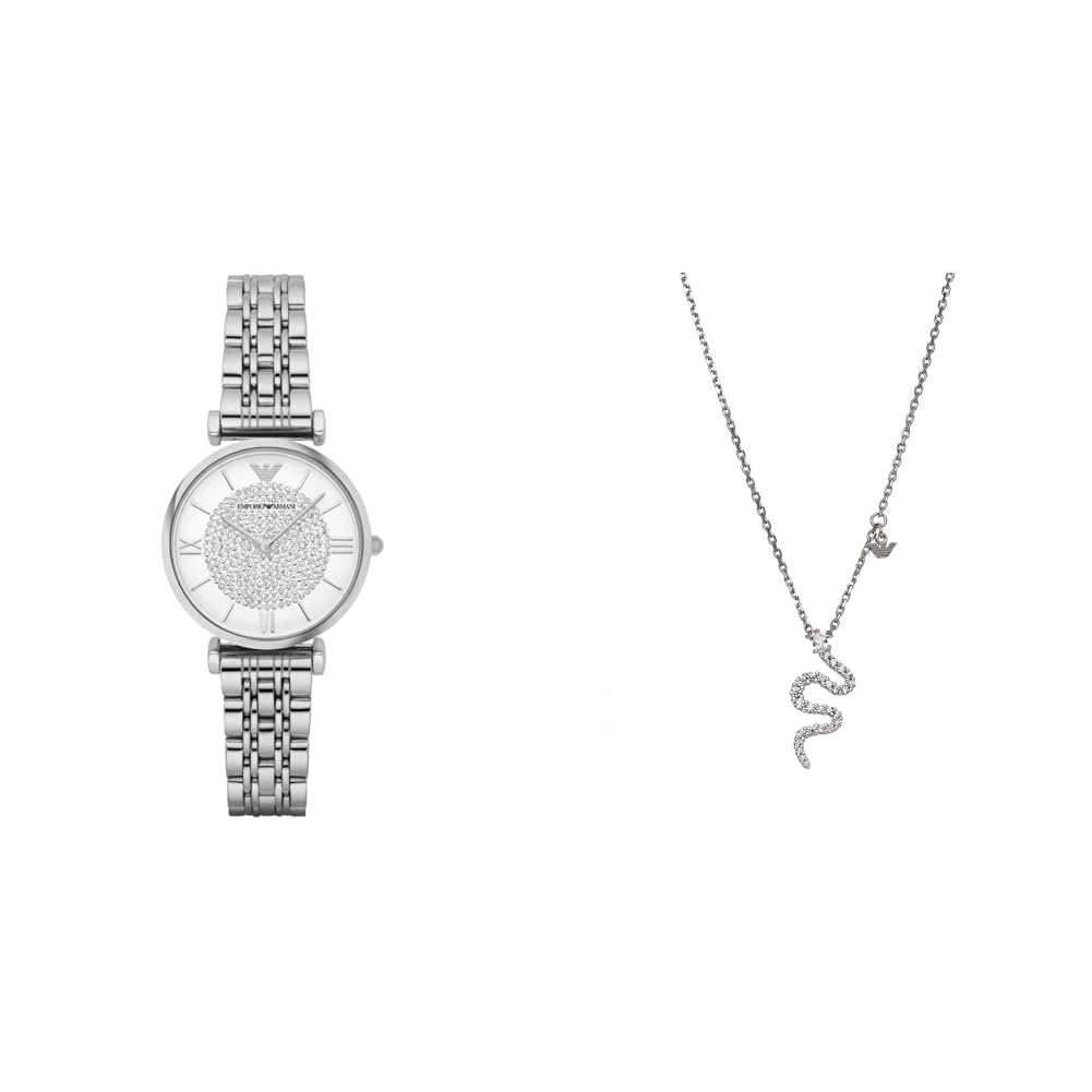 Женские часы EMPORIO ARMANI Серебристый Нержавеющая сталь Набор, фото №1