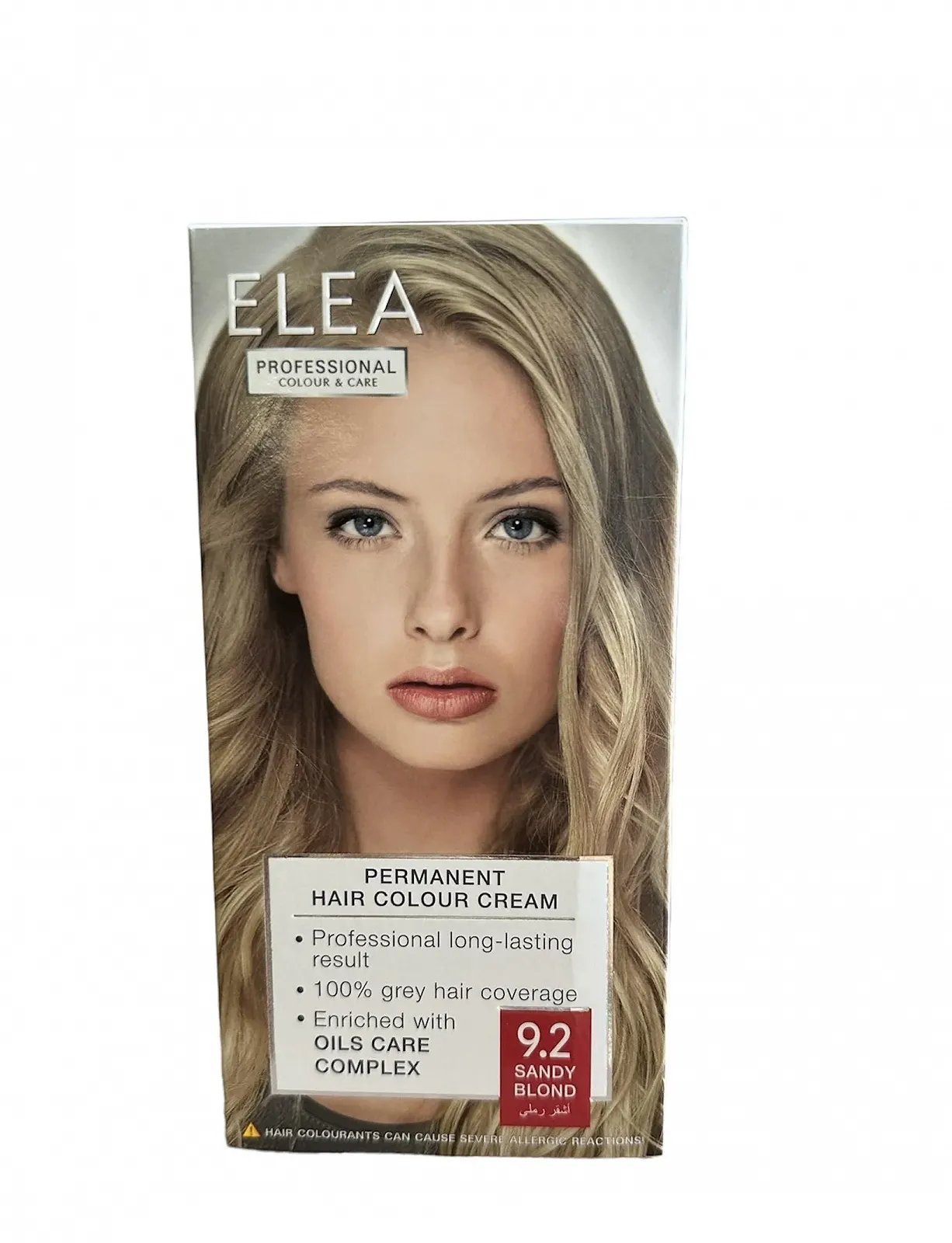 Крем-фарба для волосся ELEA Professional Permanent 9.2 Пісочний Блонд з комплексом Oil Care, фото №1 Крем-фарба для волосся ELEA Professional Permanent 9.2 Пісочний Блонд з комплексом Oil Care, фото №1