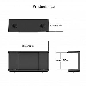 Держатель для ноутбука под стол, Подставка для ноутбука, Легкий подстольный монтаж, Многофункциональные подстольные крепления synthetic.ua - Фото 1