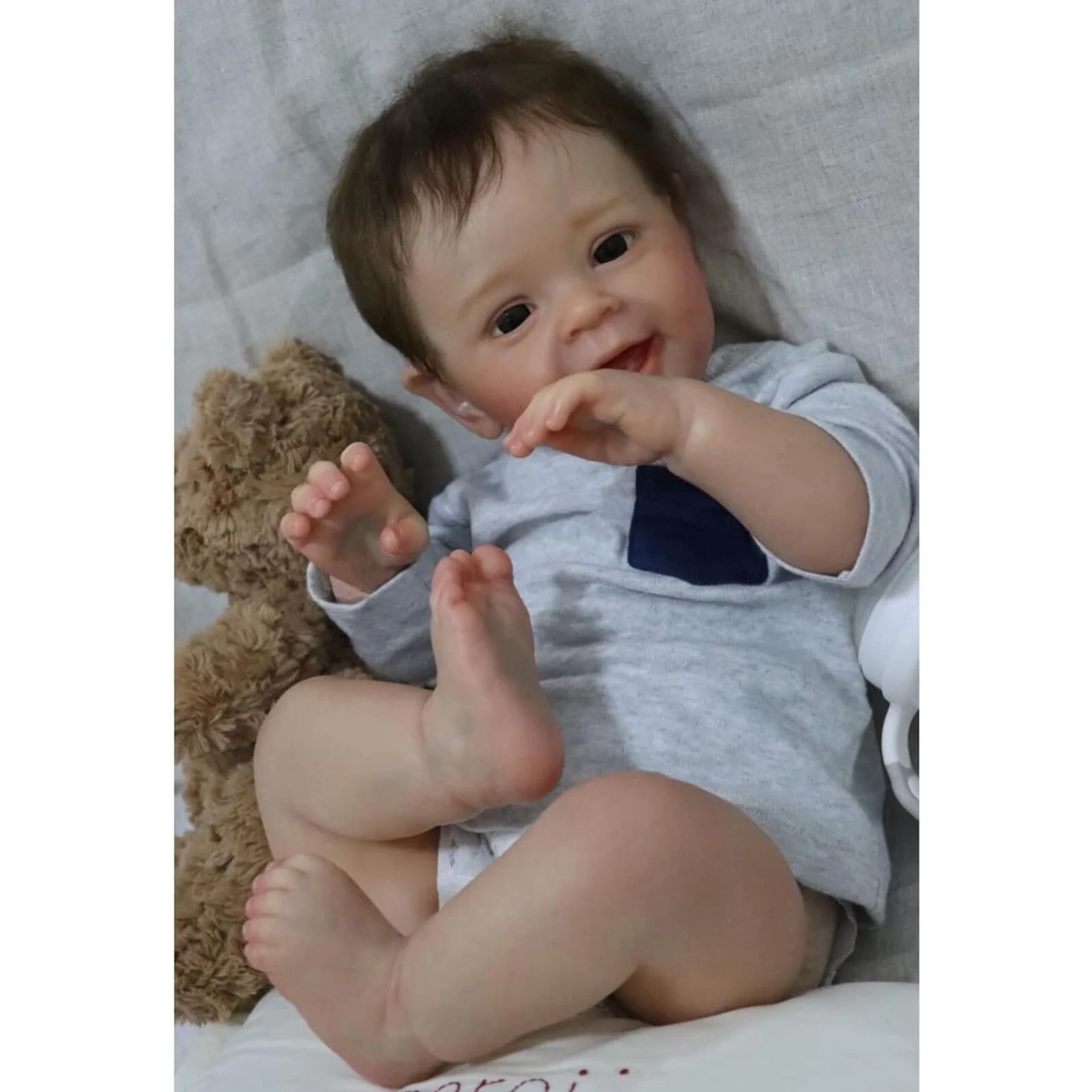 Кукла ZIYIUI Reborn Baby 22 дюйма, силиконовая девочка с мягким телом, реалистичная новорожденная кукла, малыш, фото №7 Кукла ZIYIUI Reborn Baby 22 дюйма, силиконовая девочка с мягким телом, реалистичная новорожденная кукла, малыш, фото №7