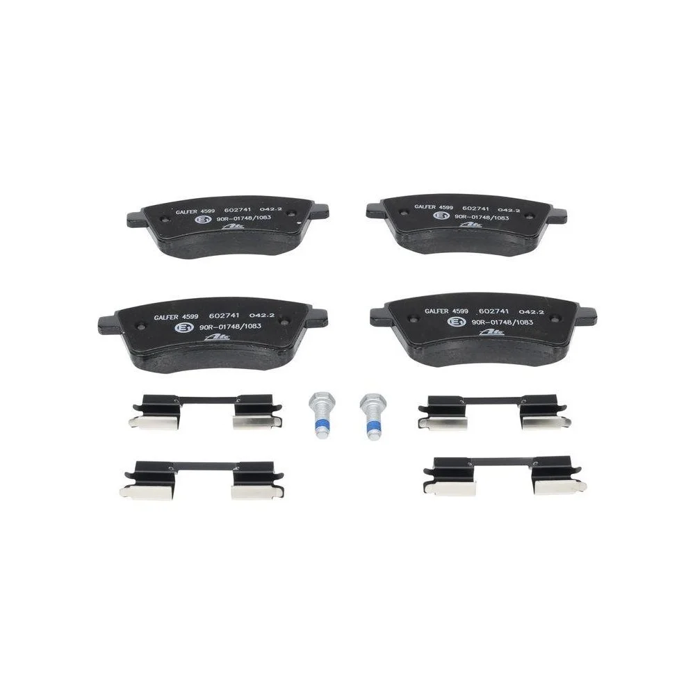 Комплект гальмівних колодок ATE 13.0460-2741.2 для RENAULT, передній міст, фото №1 Комплект гальмівних колодок ATE 13.0460-2741.2 для RENAULT, передній міст, фото №1