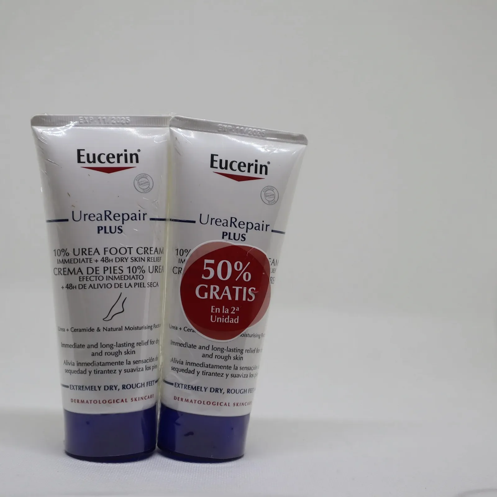 Крем для ног Eucerin UreaRepair PLUS восстанавливающий 10% Urea 2 x 100 мл, фото №6