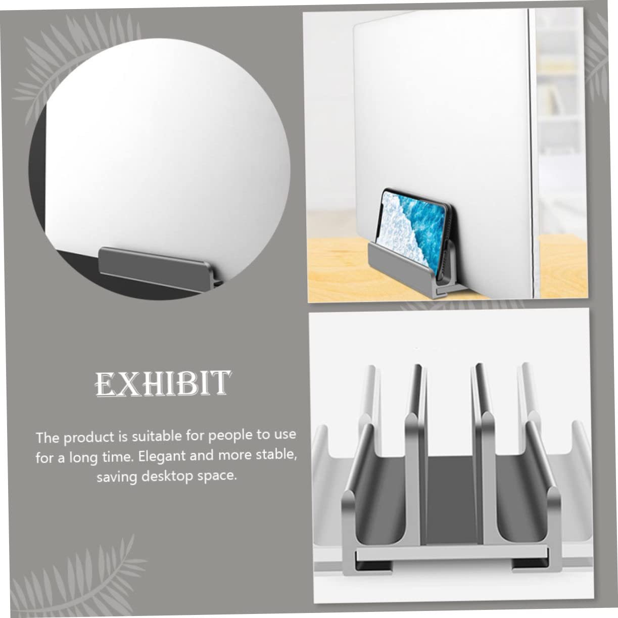 Регулируемая Портативная Подставка для Ноутбука Настольный Держатель для Вертикального Использования Планшетного Компьютера Компактное Решение для Продолжительного Комфорта, фото №6