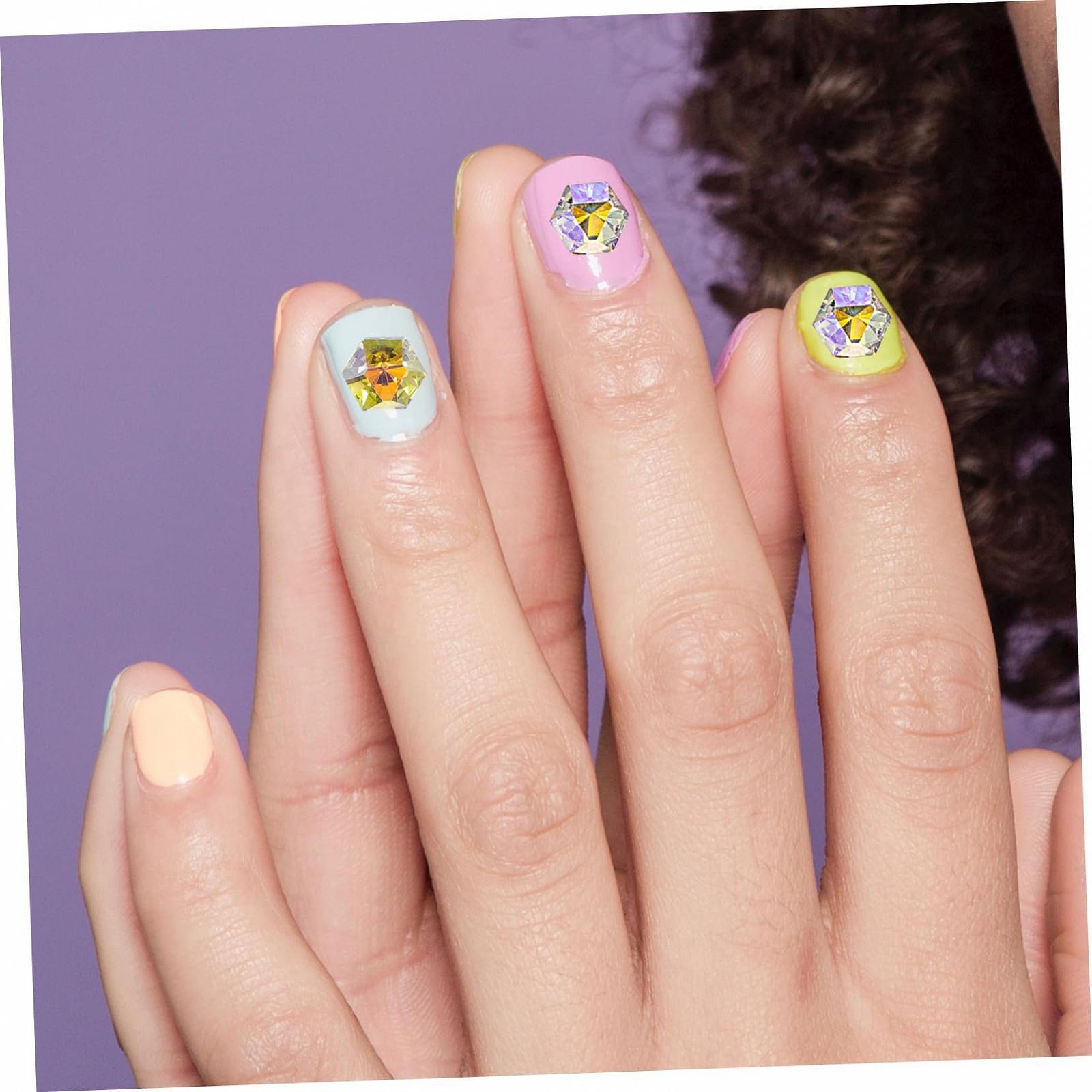 Стразы для ногтей Healvian, шестиугольные, 50 шт., фото №7