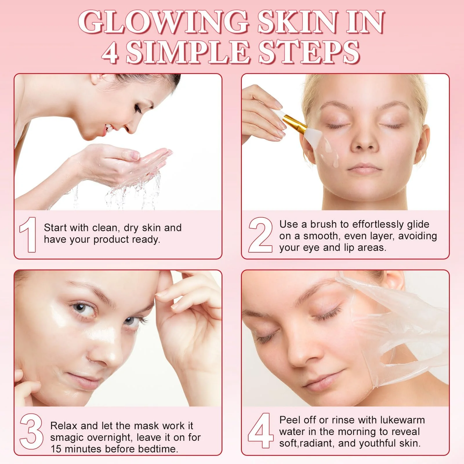 Нічна маска для обличчя з колагеном Meifenla, фото №6