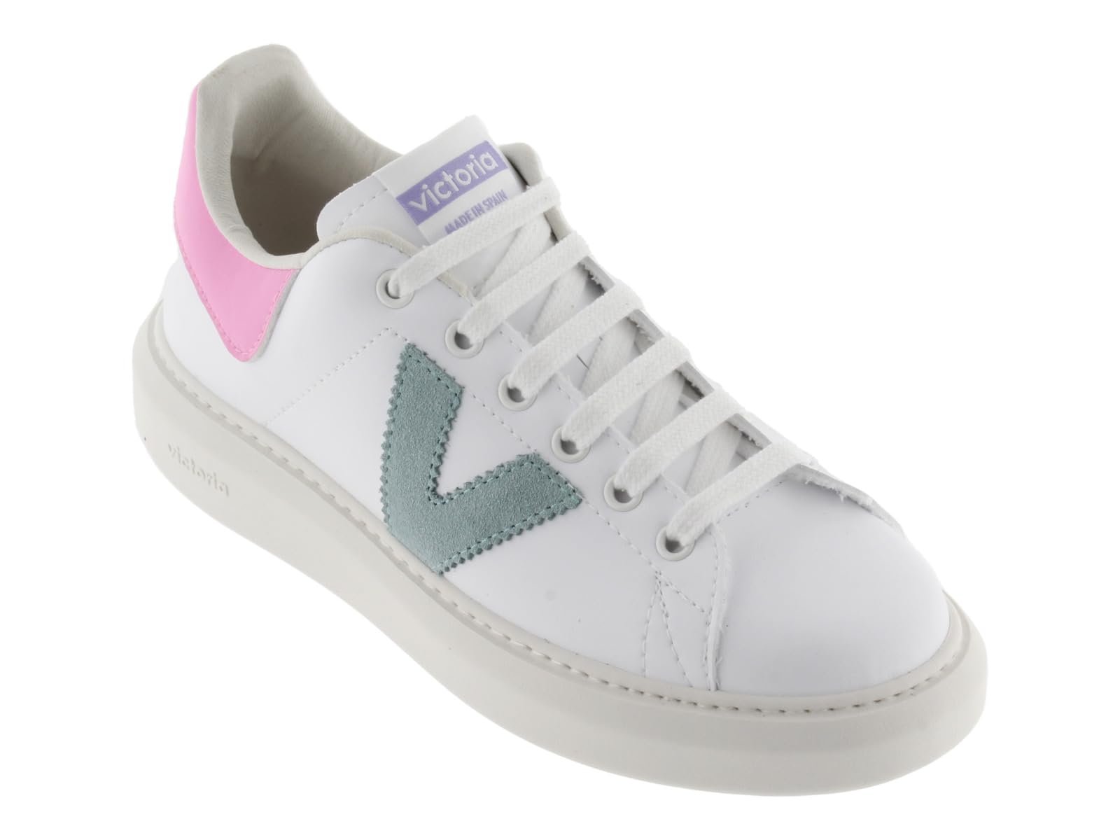 Низькі Кеди Victoria Berlin Шкіра та Контрастні Деталі & Спліт Шкіра Носок 1126142, фото №5