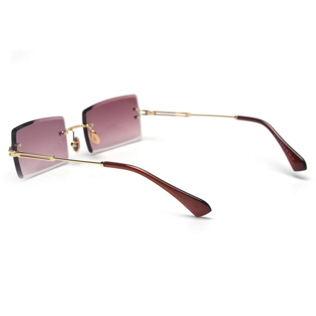 Солнцезащитные очки Без оправы Kachawoo Прямоугольные для женщин, фото №2