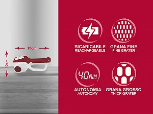 Електрична терка Beper Акумуляторна для сиру synthetic.ua - Фото 1