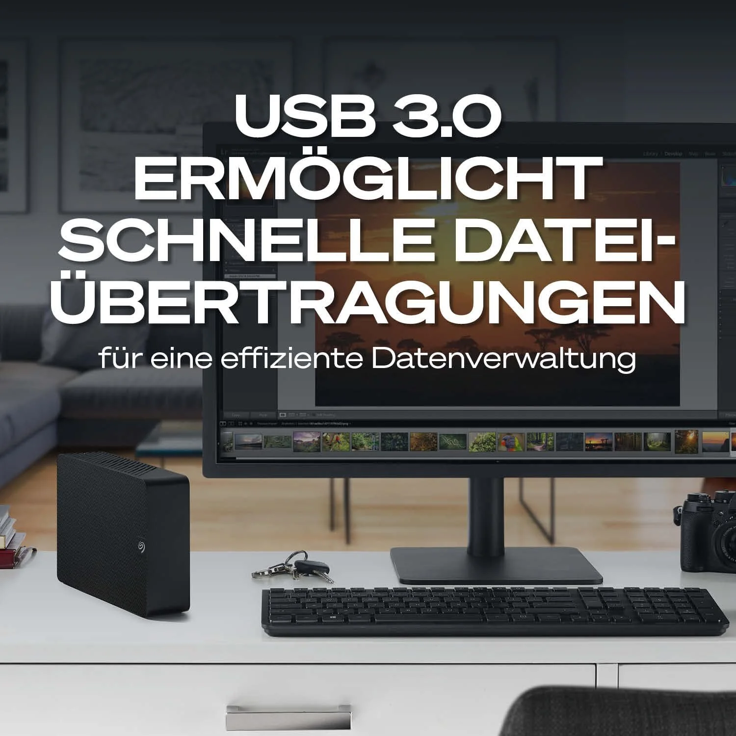 Зовнішній жорсткий диск Seagate Expansion Desktop STKP26000400 26ТБ 3.5" USB 3.0, фото №6 Зовнішній жорсткий диск Seagate Expansion Desktop STKP26000400 26ТБ 3.5" USB 3.0, фото №6