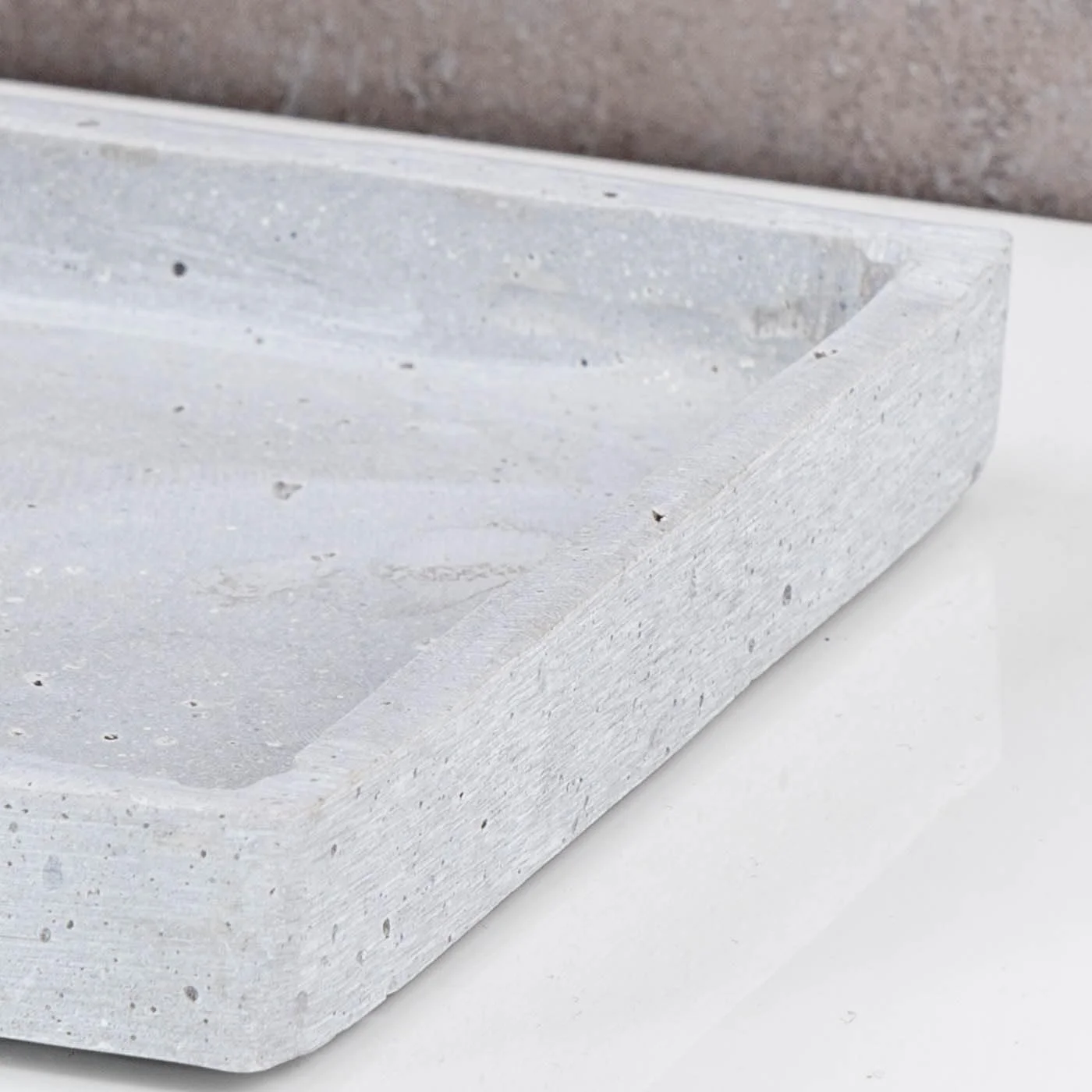 Декоративний піднос Прямокутний Сірий Бетонний вигляд 44 см, фото №6