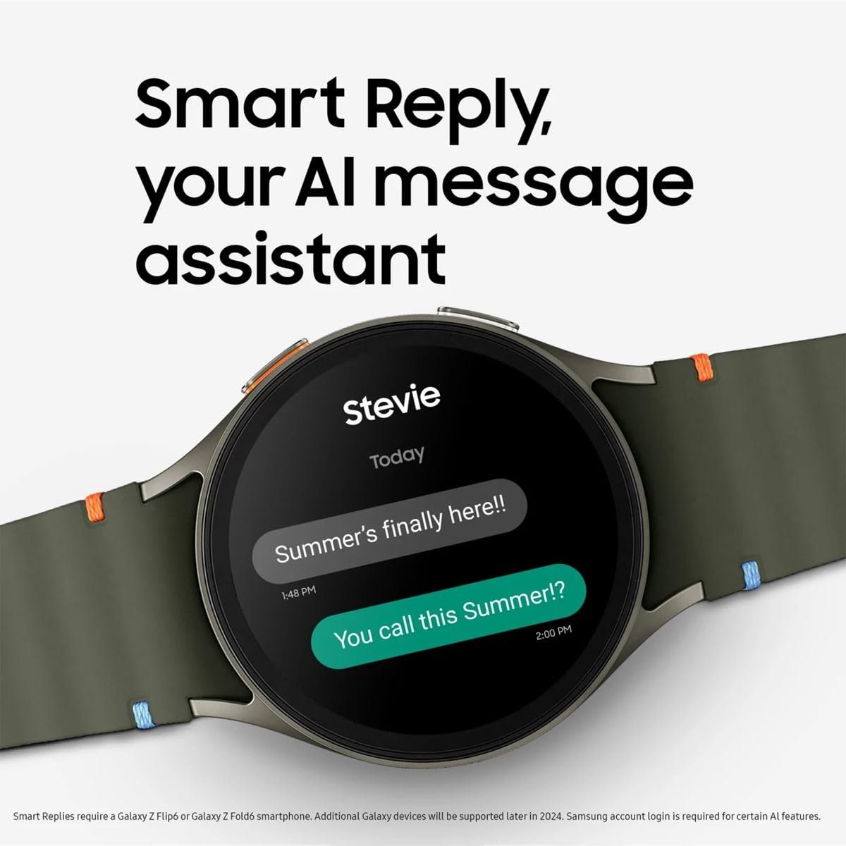 Смарт-годинник Samsung Galaxy Watch 7 L305 40 мм LTE, зелений, фото №7